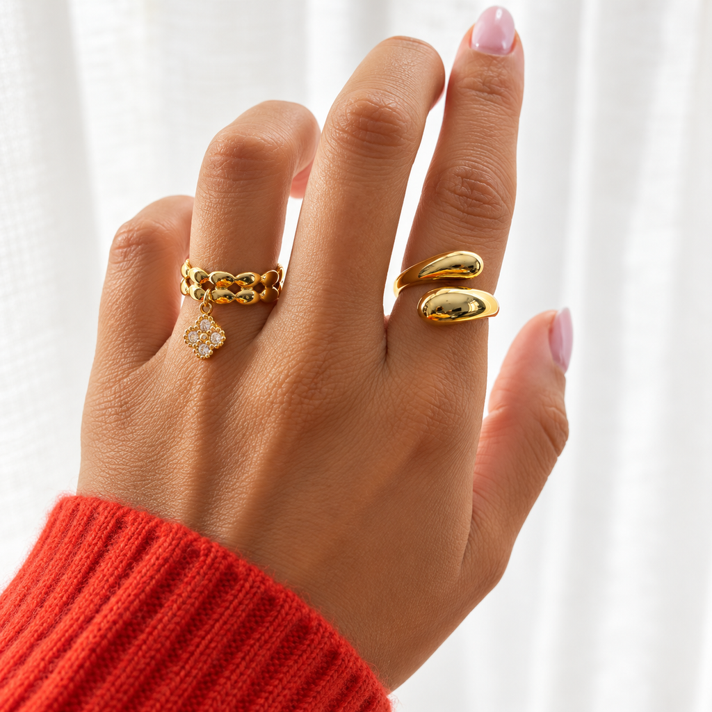 Bague femme en acier inoxydable – Lany-bijoux