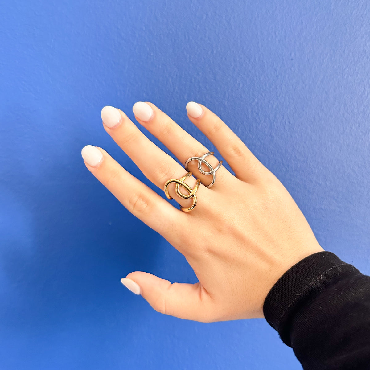 Bague Lika en acier inoxydable argenté – Lany-bijoux