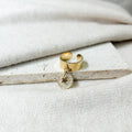 Bague Mila en acier inoxydable doré – Lany-bijoux