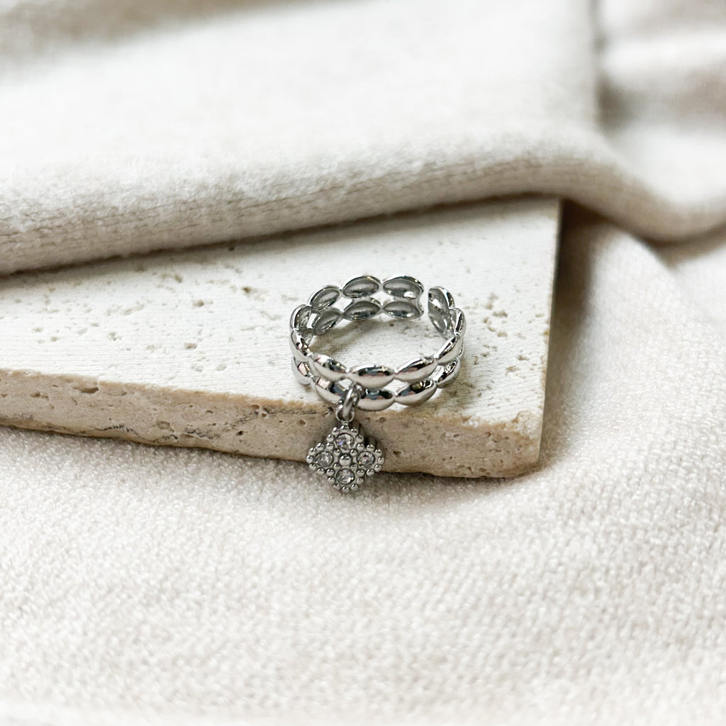 Bague Nils en acier inoxydable argenté – Lany-bijoux