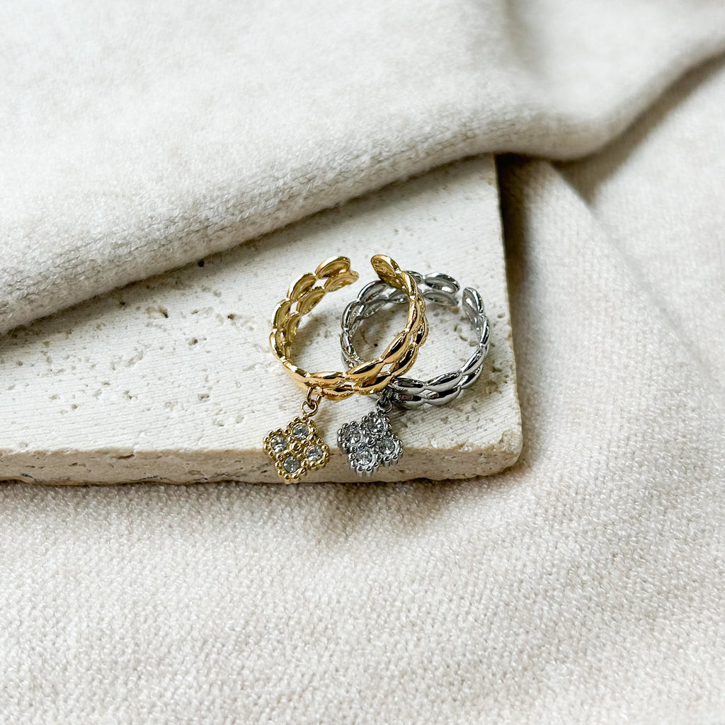 Bague Nils en acier inoxydable doré – Lany-bijoux