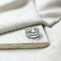 Bague Selly en acier inoxydable argenté – Lany-bijoux