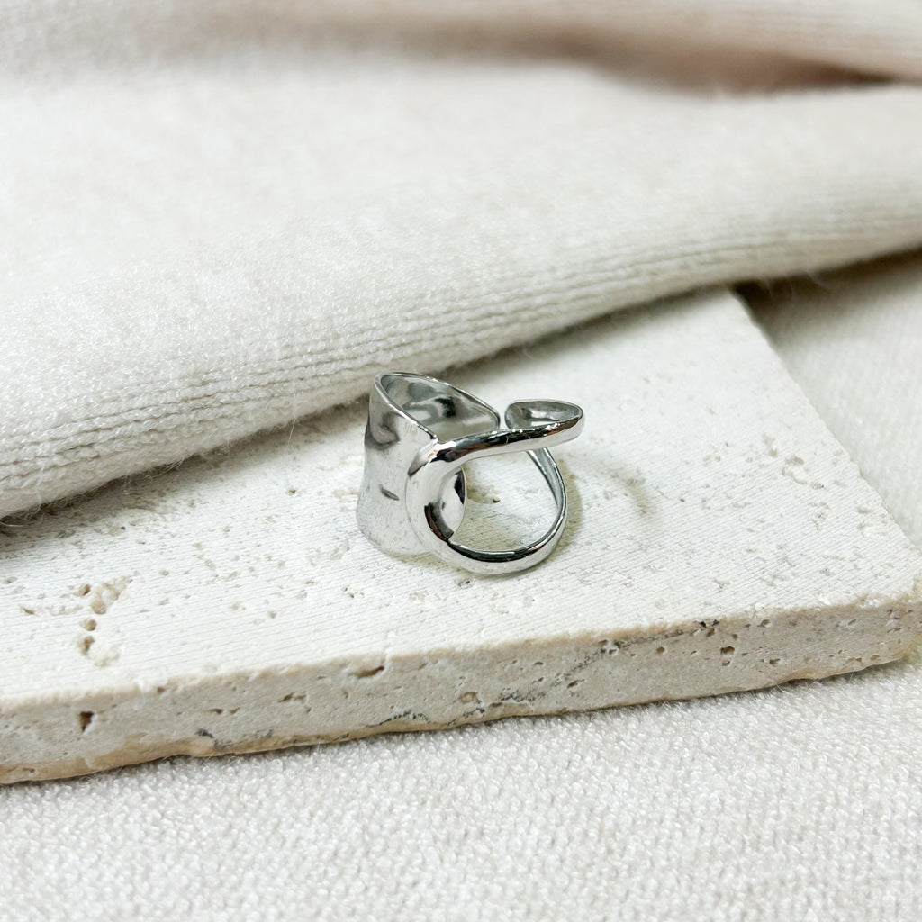 Bague Swan en acier inoxydable argenté – Lany-bijoux