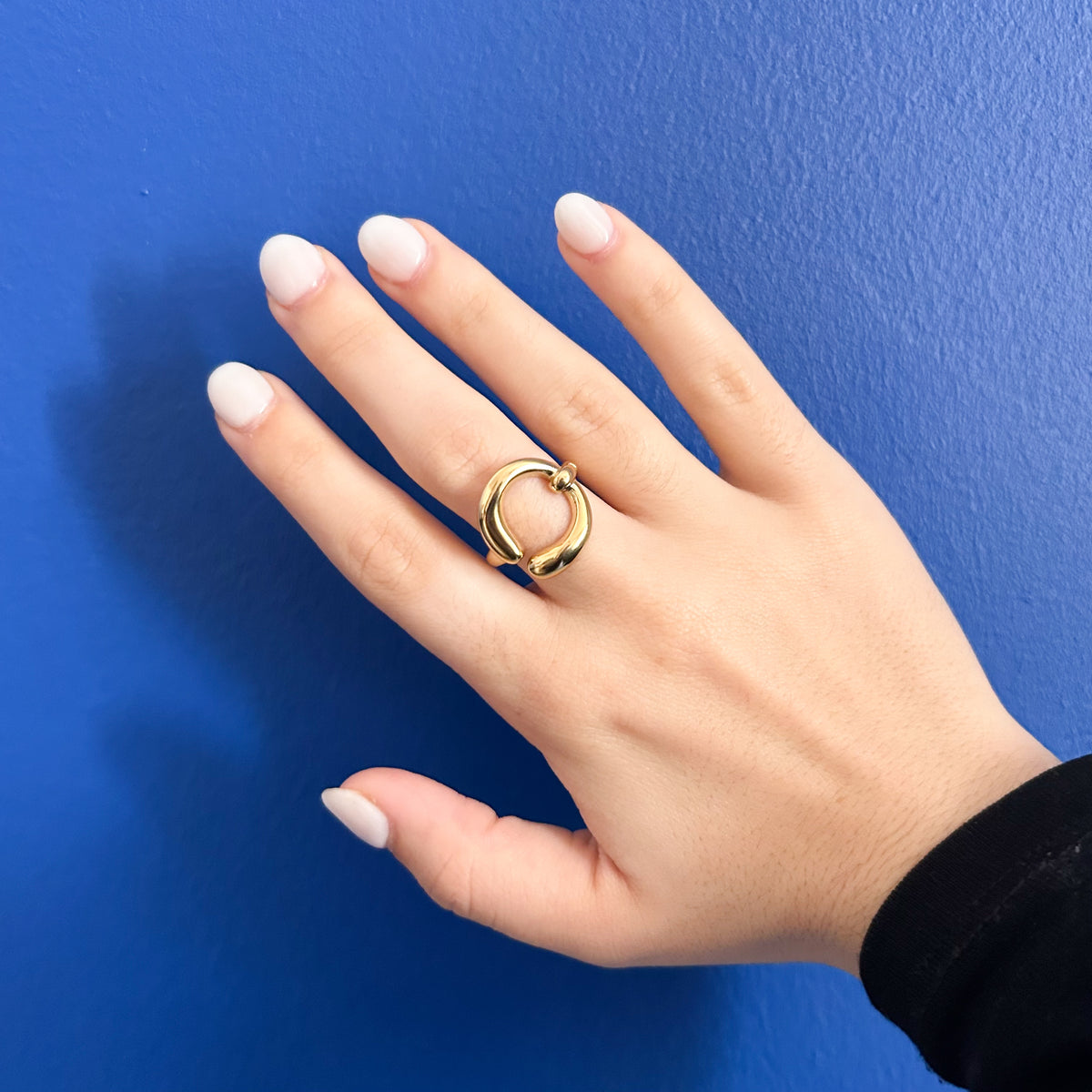 Bague Talia en acier inoxydable doré – Lany-bijoux