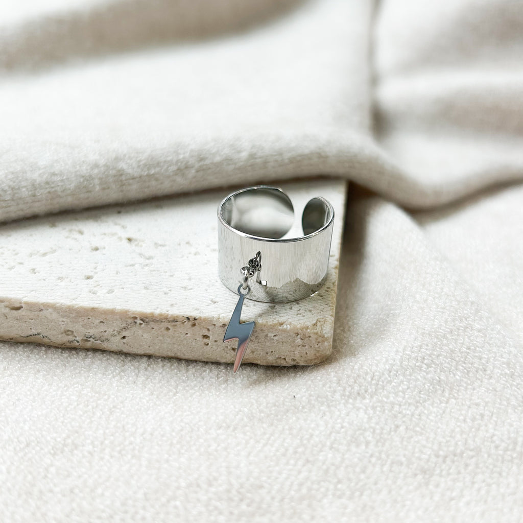 Bague Tily en acier inoxydable argenté – Lany-bijoux