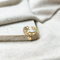 Bague Wova en acier inoxydable doré – Lany-bijoux