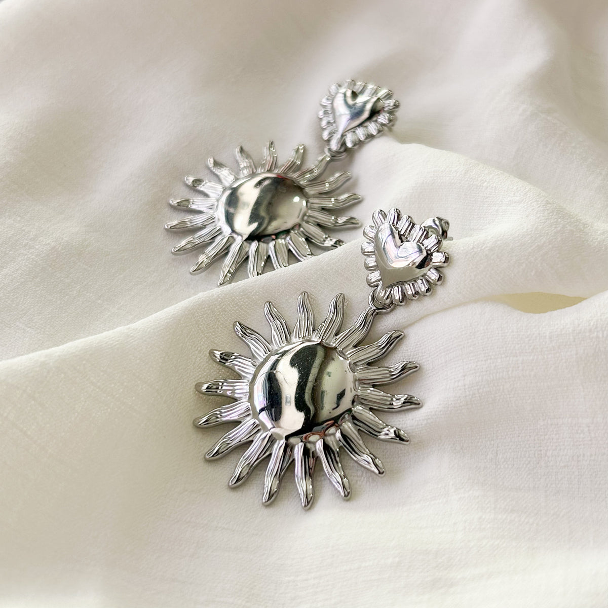 Boucles d'oreilles Azel en acier inoxydable – Lany-bijoux