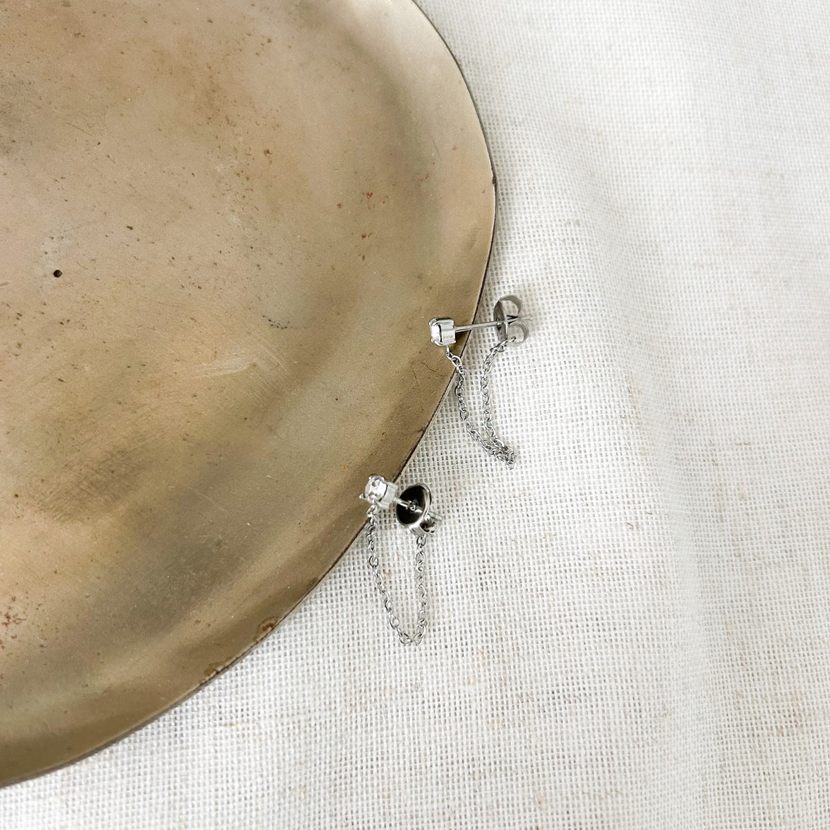 Boucles d'oreilles Capucine en acier inoxydable argenté – Lany-bijoux