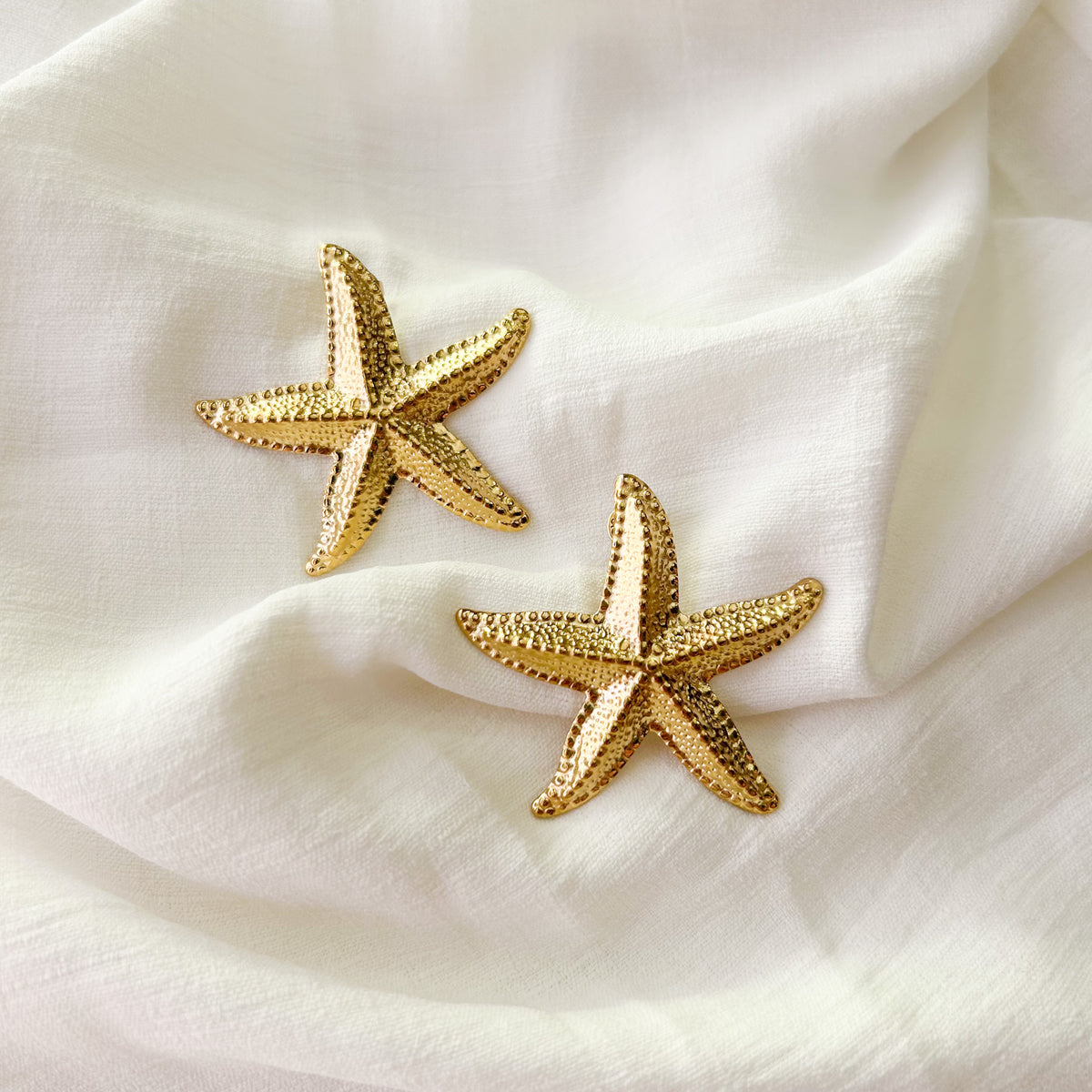 Boucles d'oreilles étoiles de mer en acier inoxydable – Lany-bijoux