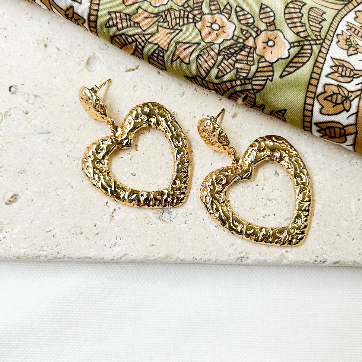 Boucles d'oreilles Haki en acier inoxydable doré – Lany-bijoux