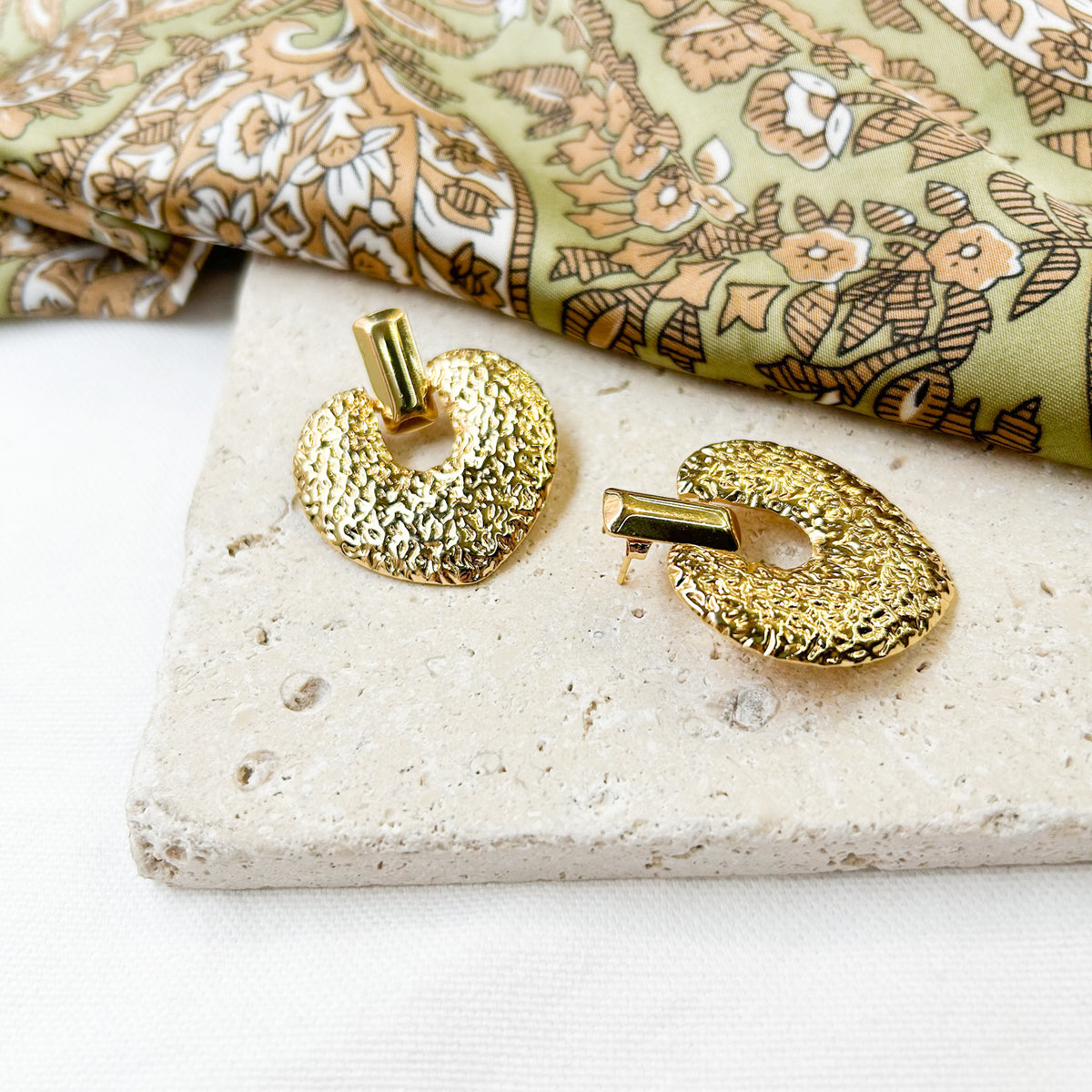 Boucles d'oreilles Jula en acier inoxydable doré – Lany-bijoux