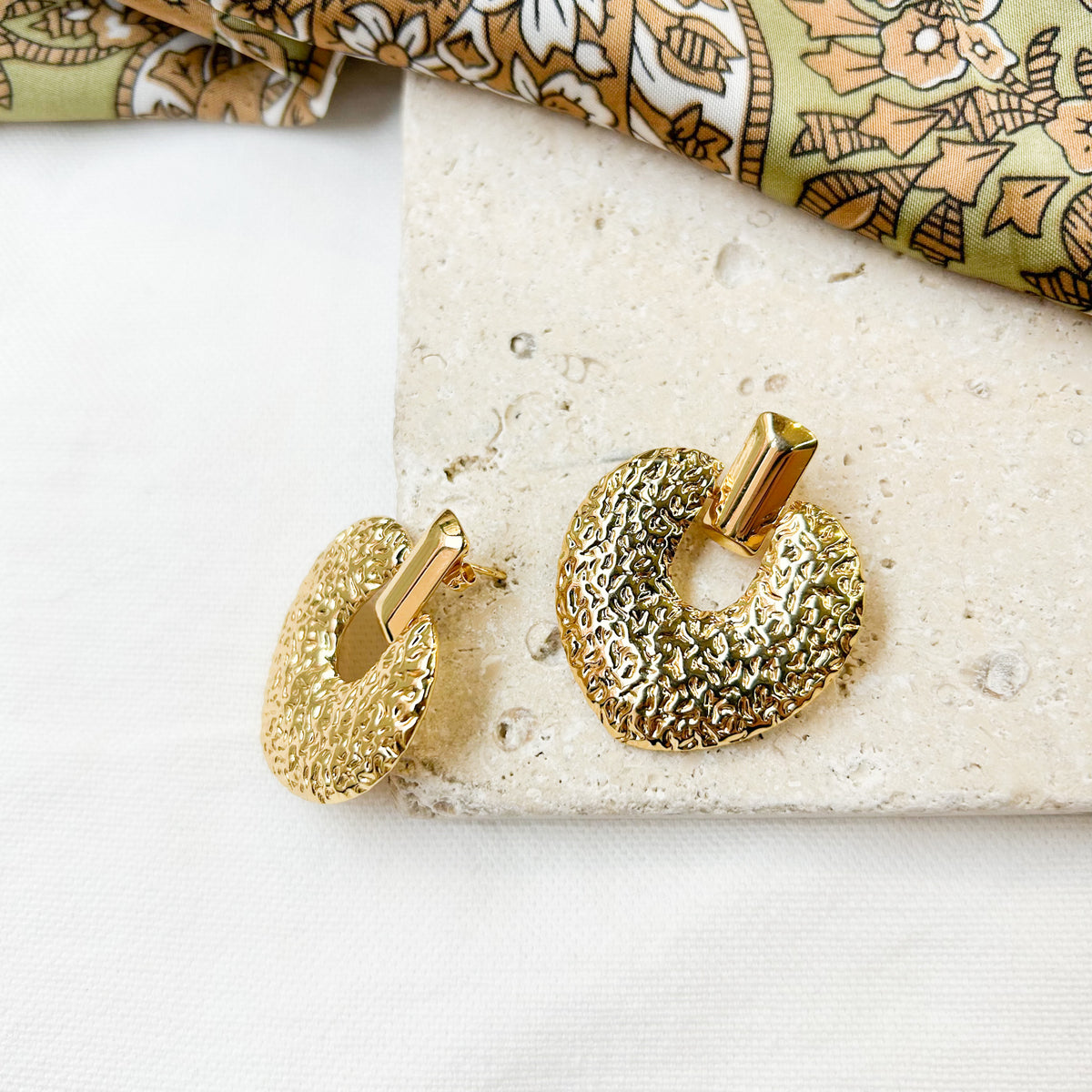 Boucles d'oreilles Jula en acier inoxydable doré – Lany-bijoux