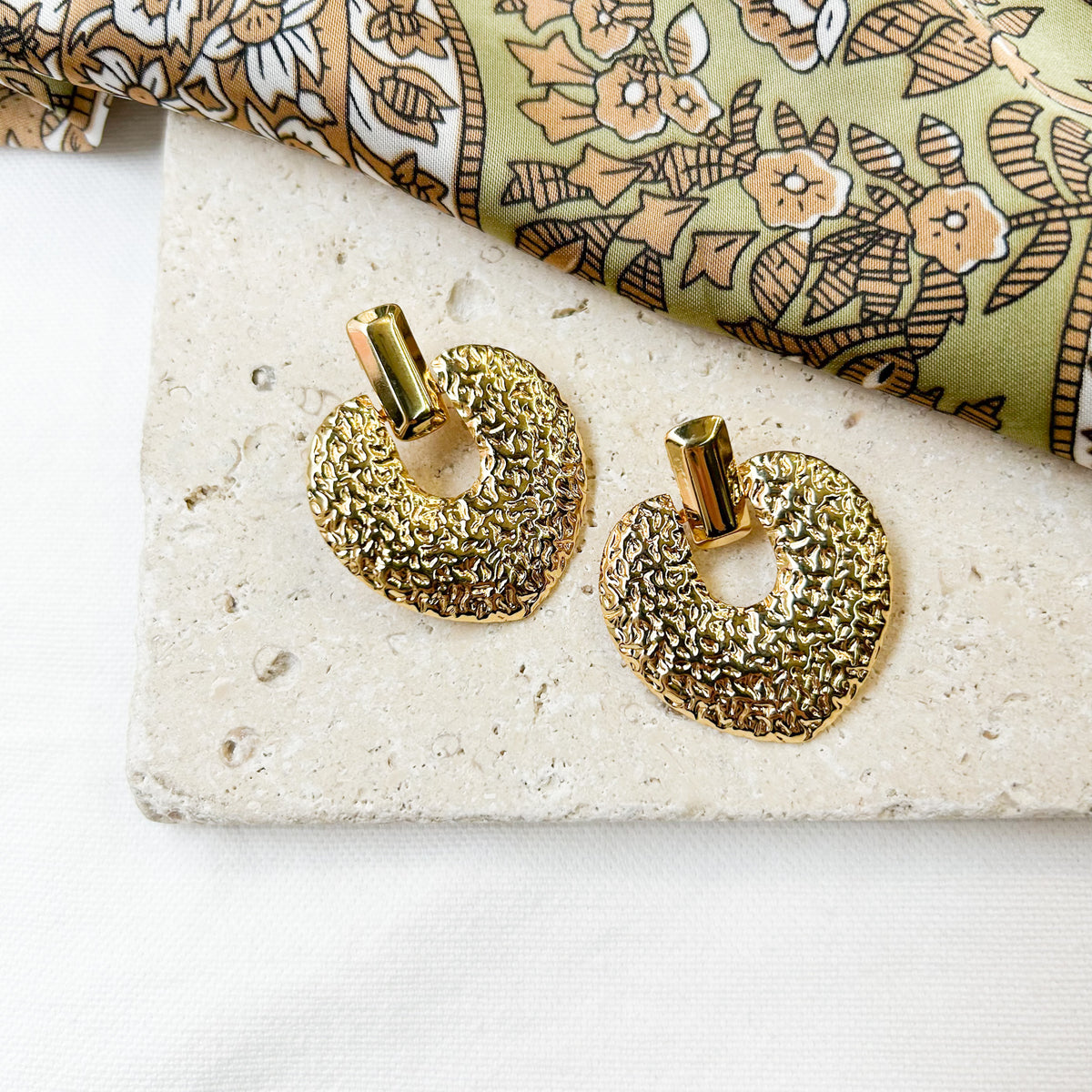Boucles d'oreilles Jula en acier inoxydable doré – Lany-bijoux