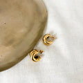 Boucles d'oreilles Lony en acier inoxydable doré – Lany-bijoux