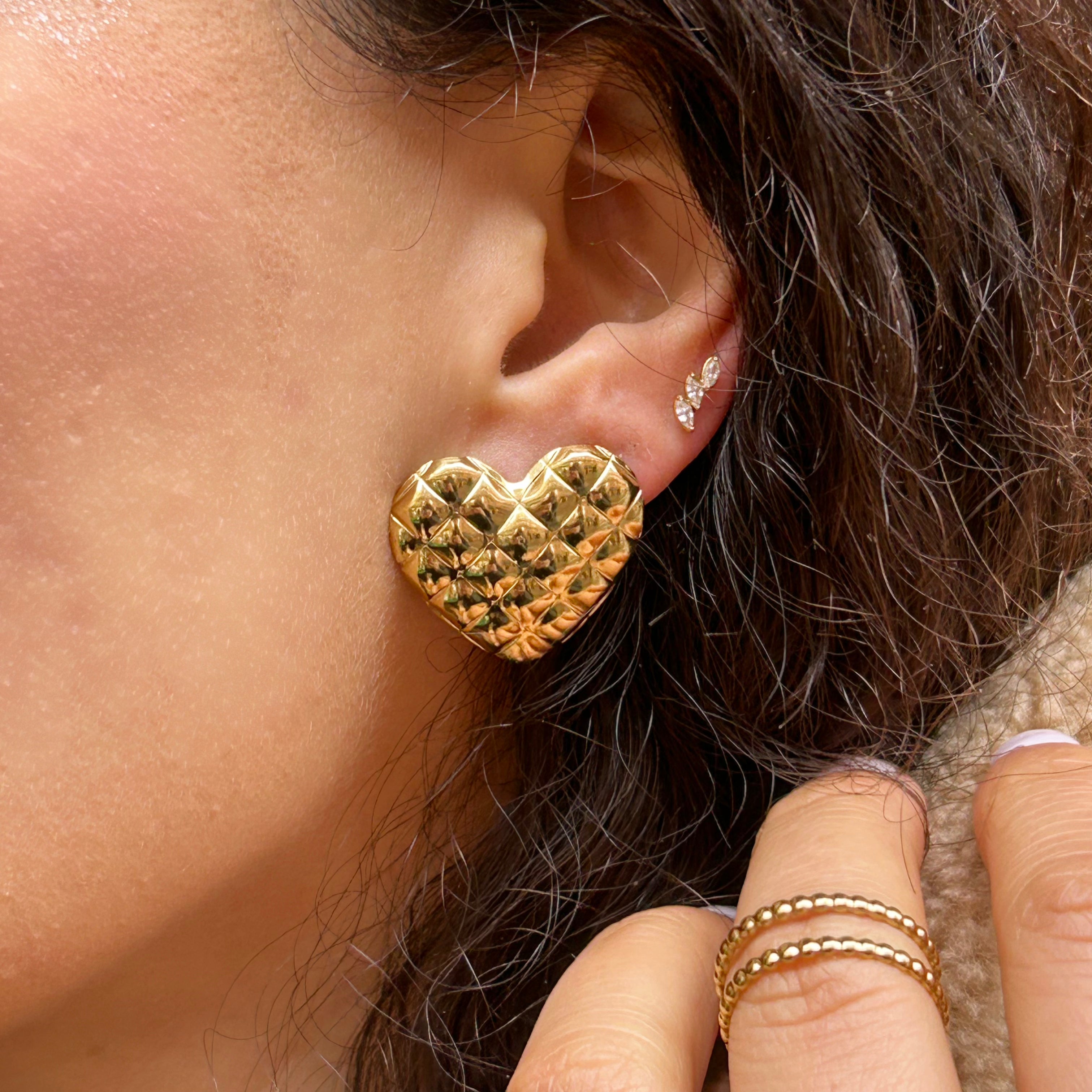 Boucles d'oreilles Luzy en acier inoxydable – Lany-bijoux