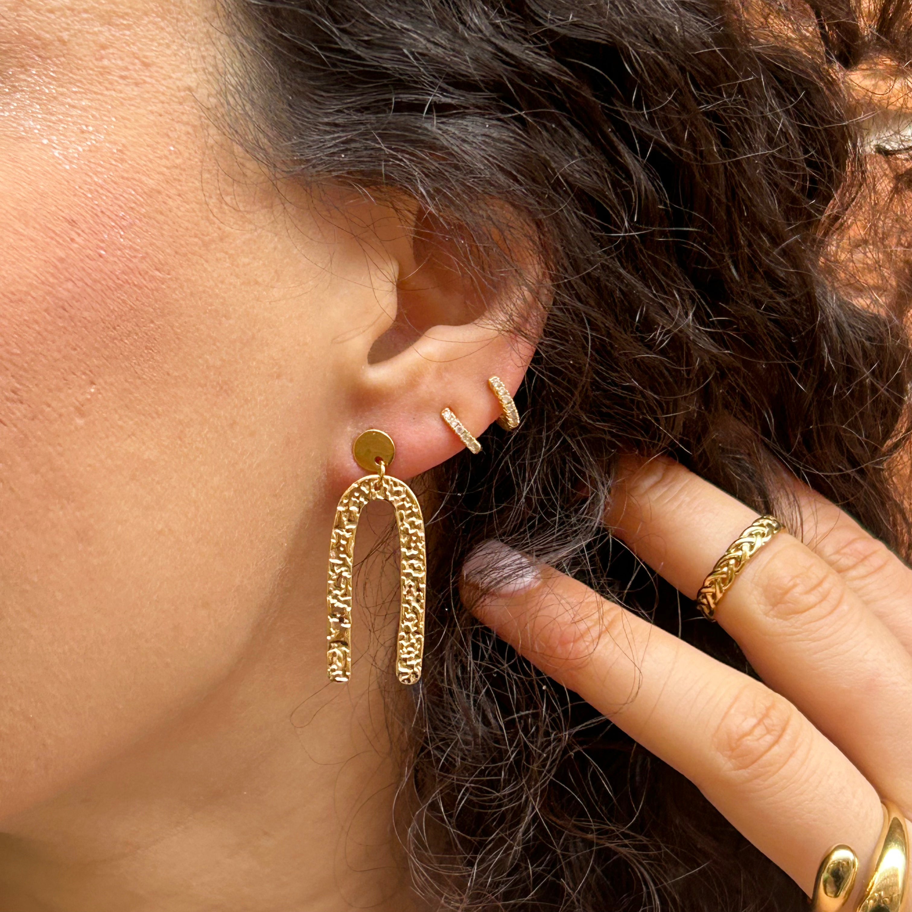 Boucles d'oreilles Mika en acier inoxydable – Lany-bijoux
