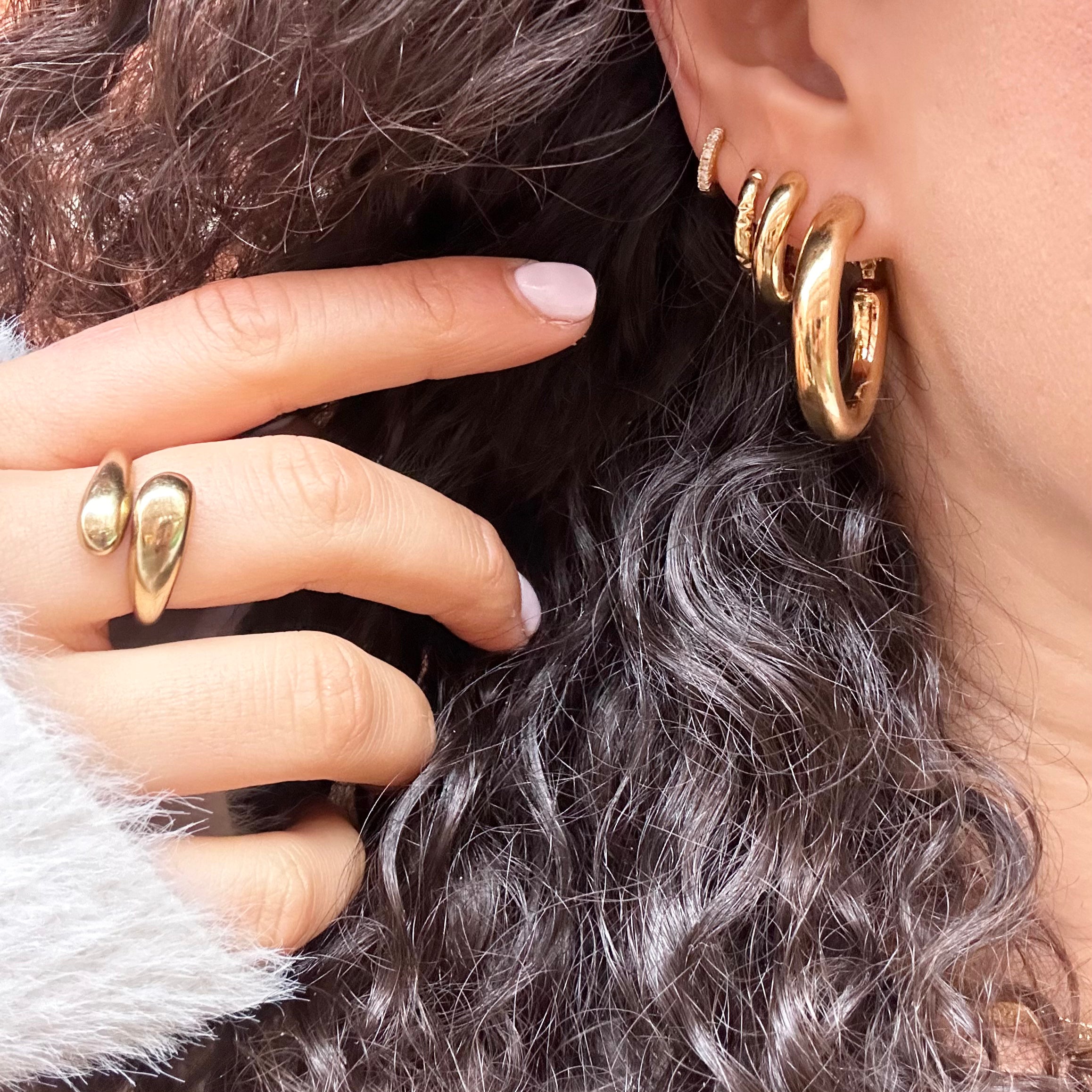 Boucles d'oreilles Misha en acier inoxydable – Lany-bijoux