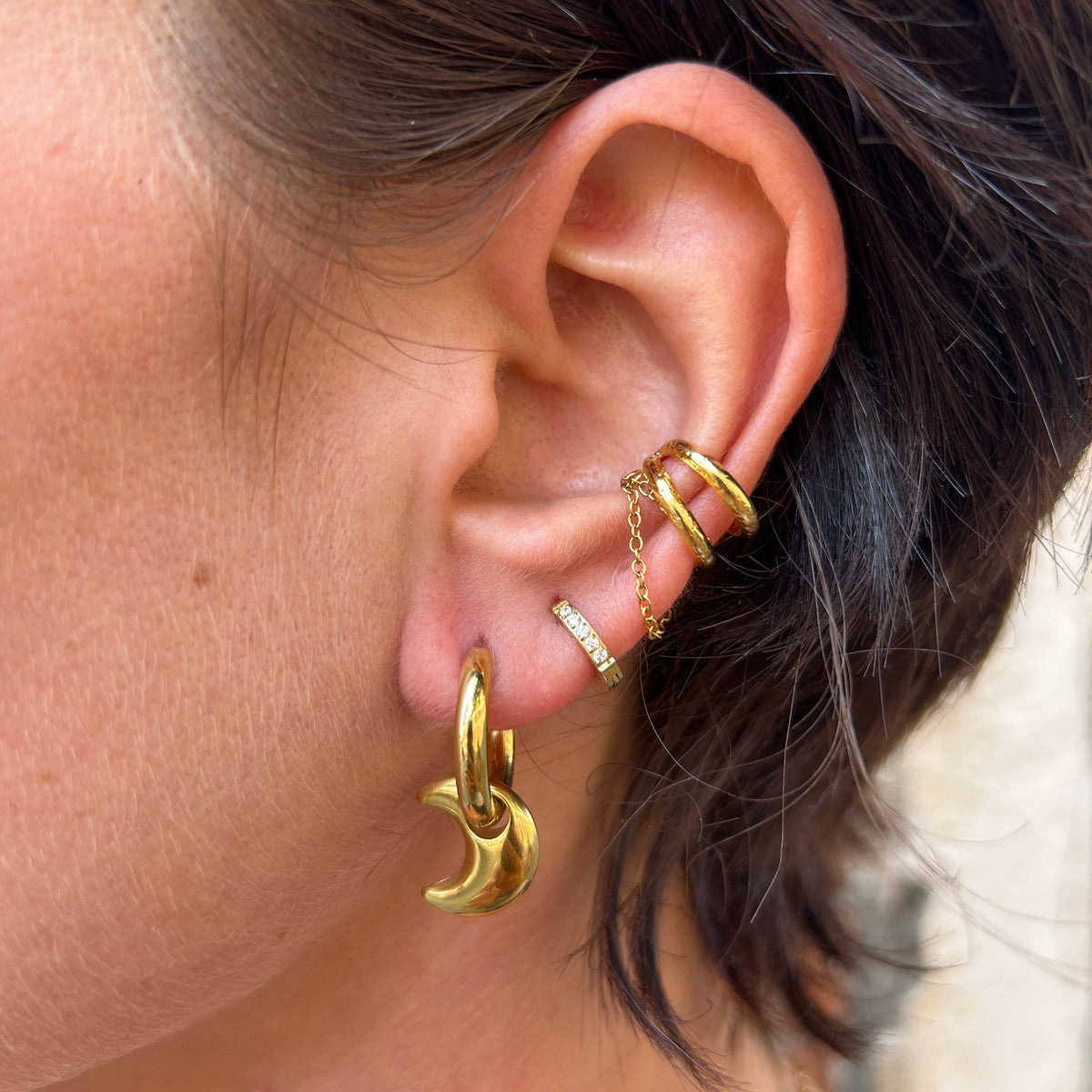 Boucles d'oreilles Novy en acier inoxydable argenté – Lany-bijoux
