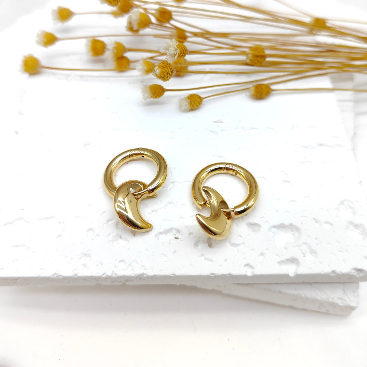 Boucles d'oreilles Novy en acier inoxydable – Lany-bijoux