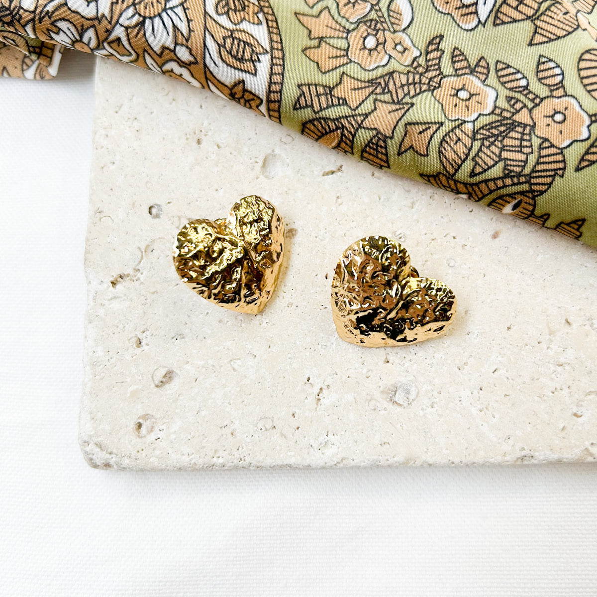 Boucles d'oreilles Tyler en acier inoxydable doré – Lany-bijoux