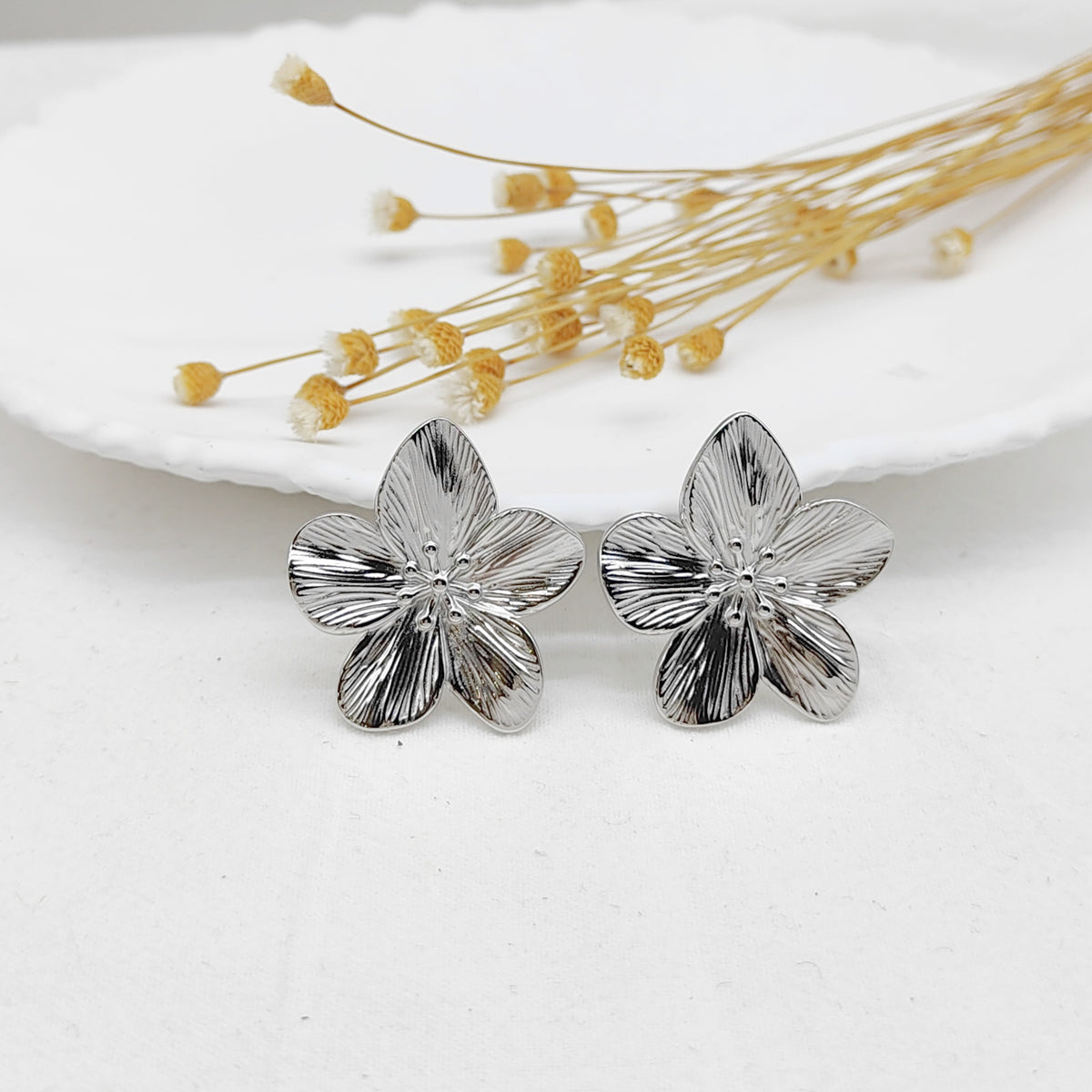 Boucles d'oreilles Venus en acier inoxydable argenté – Lany-bijoux