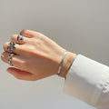 Bracelet Léonie en acier inoxydable argenté – Lany-bijoux