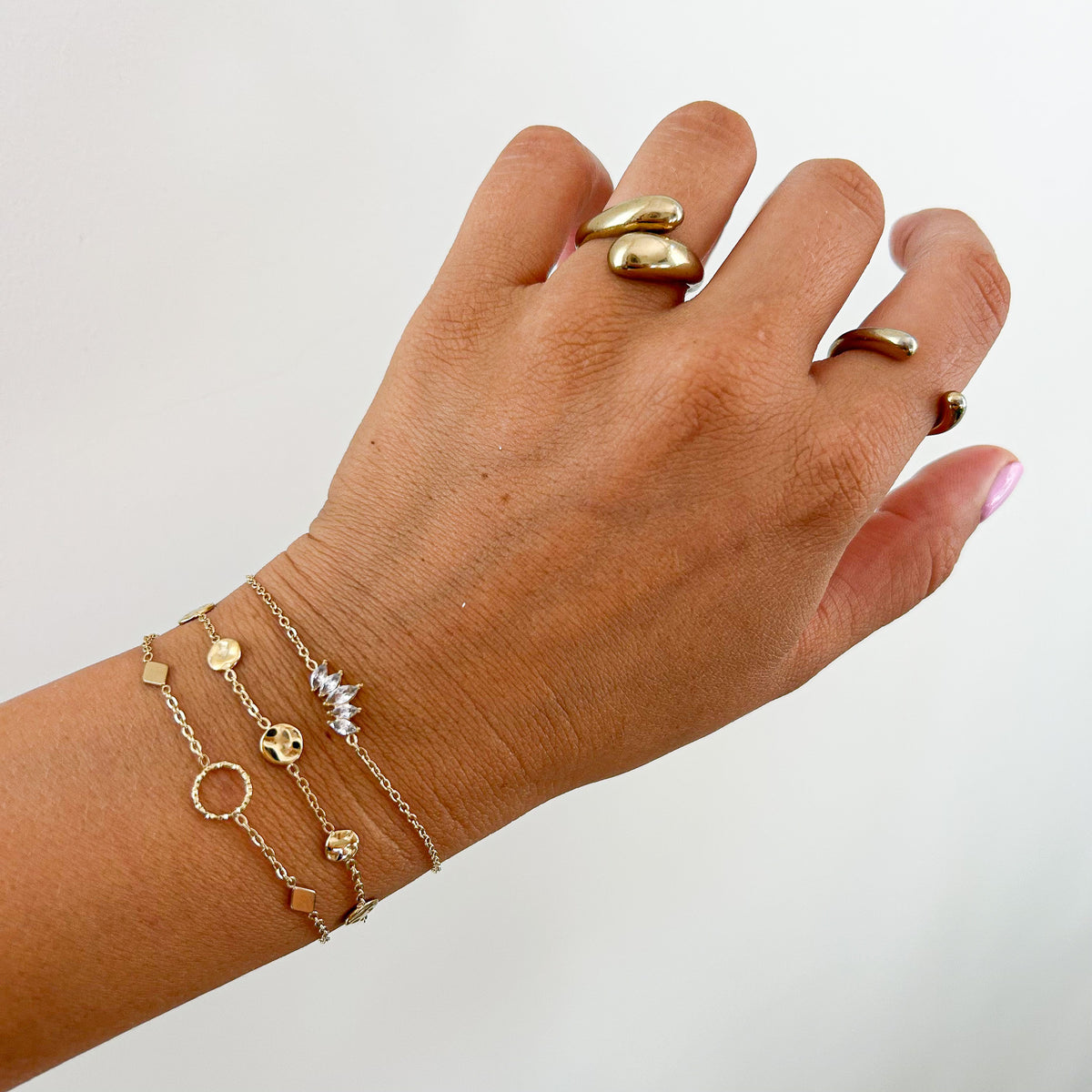 Bracelet Lison en acier inoxydable doré – Lany-bijoux