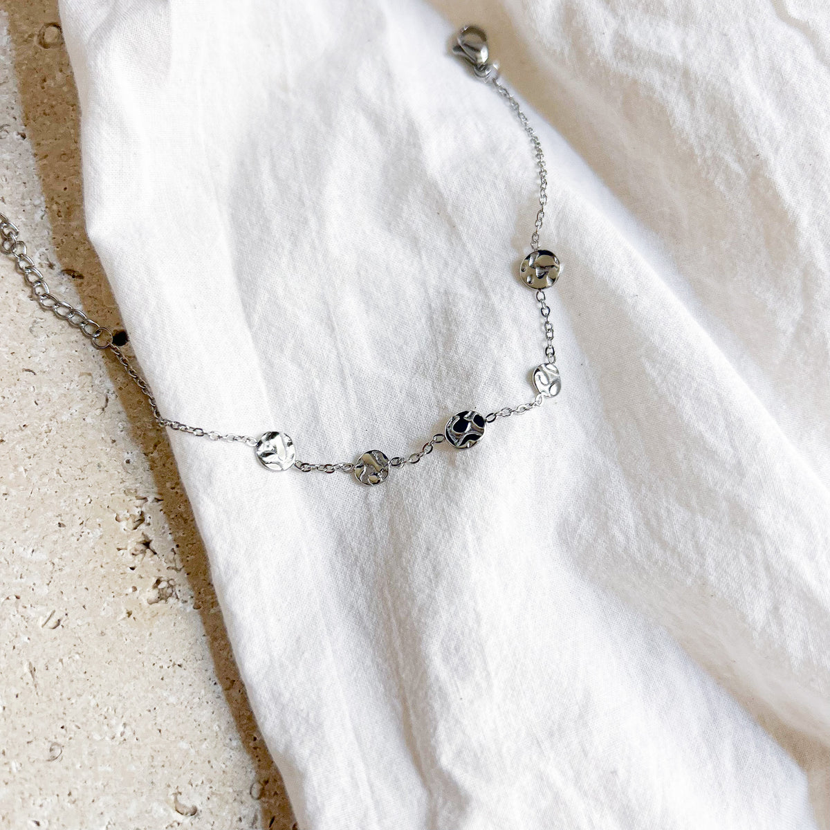 Bracelet Naïs en acier inoxydable argenté – Lany-bijoux