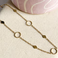 Collier Blooma en acier inoxydable doré – Lany-bijoux