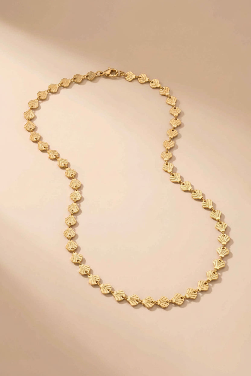 Collier coquillages en acier inoxydable – Lany-bijoux
