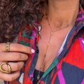 Collier cravate Fionie en acier inoxydable doré – Lany-bijoux