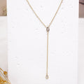 Collier cravate Lilou en acier inoxydable doré – Lany-bijoux