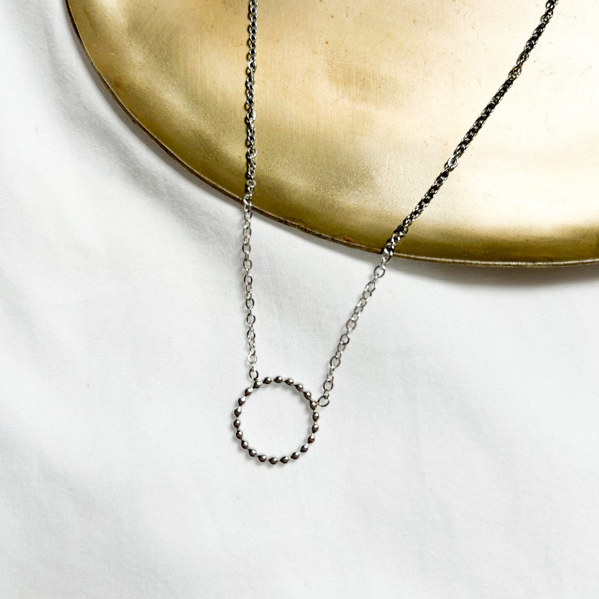 Collier Jona en acier inoxydable argenté – Lany-bijoux