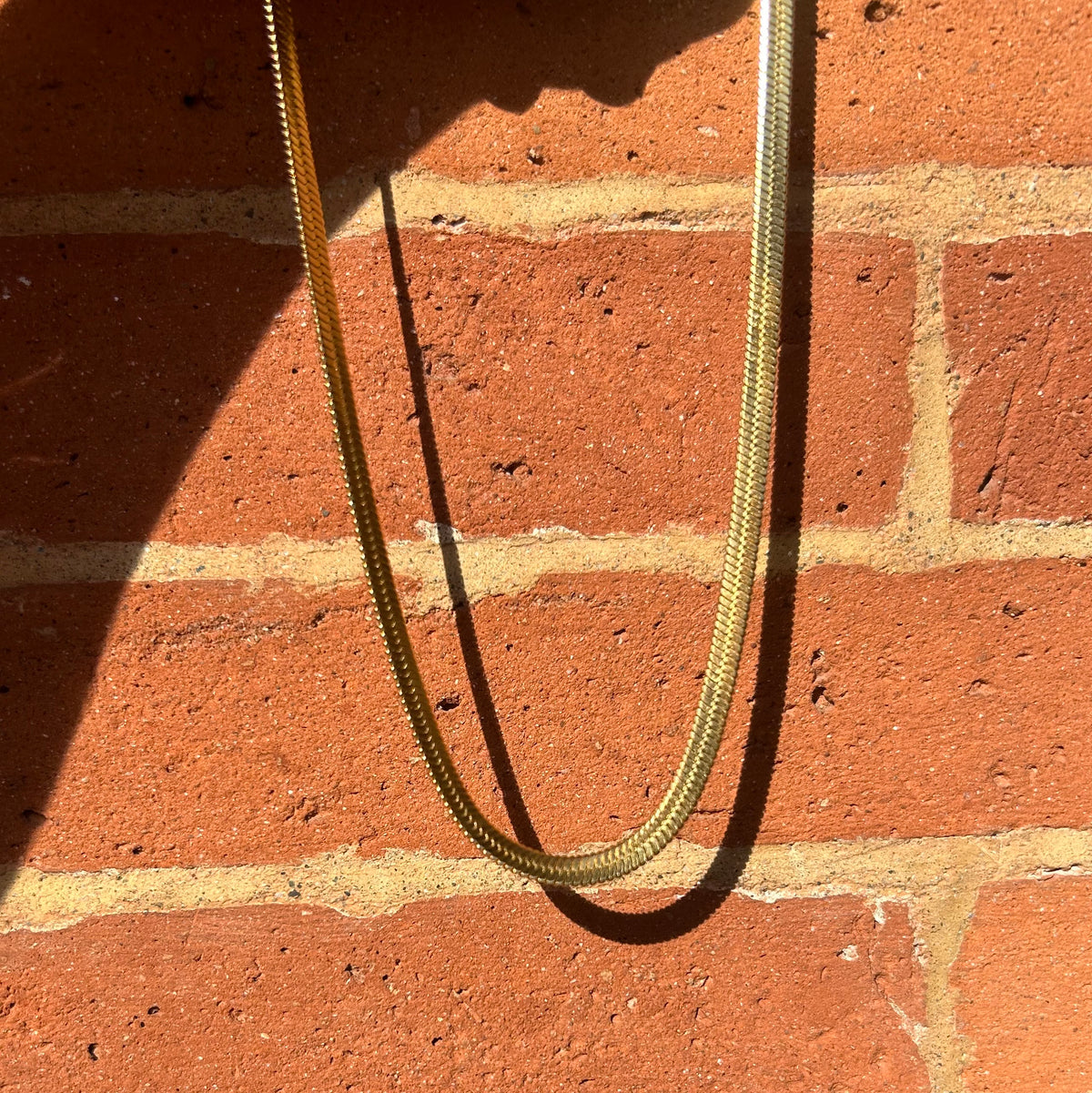 Collier Léonie maille plate en acier inoxydable – Lany-bijoux