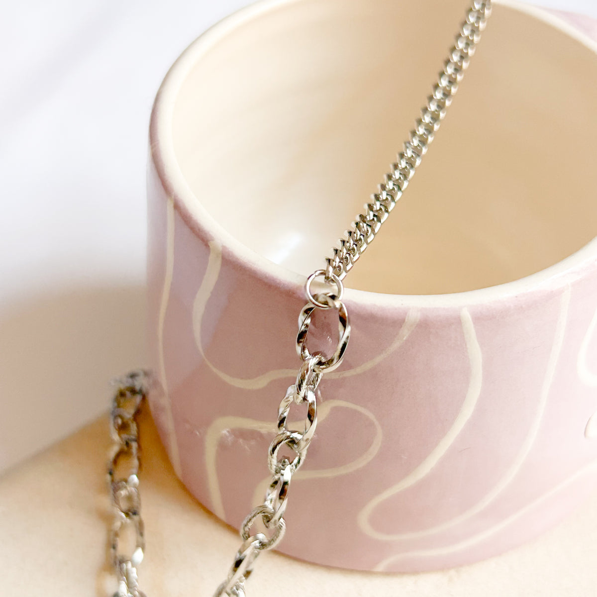 Collier Shine en acier inoxydable argenté – Lany-bijoux