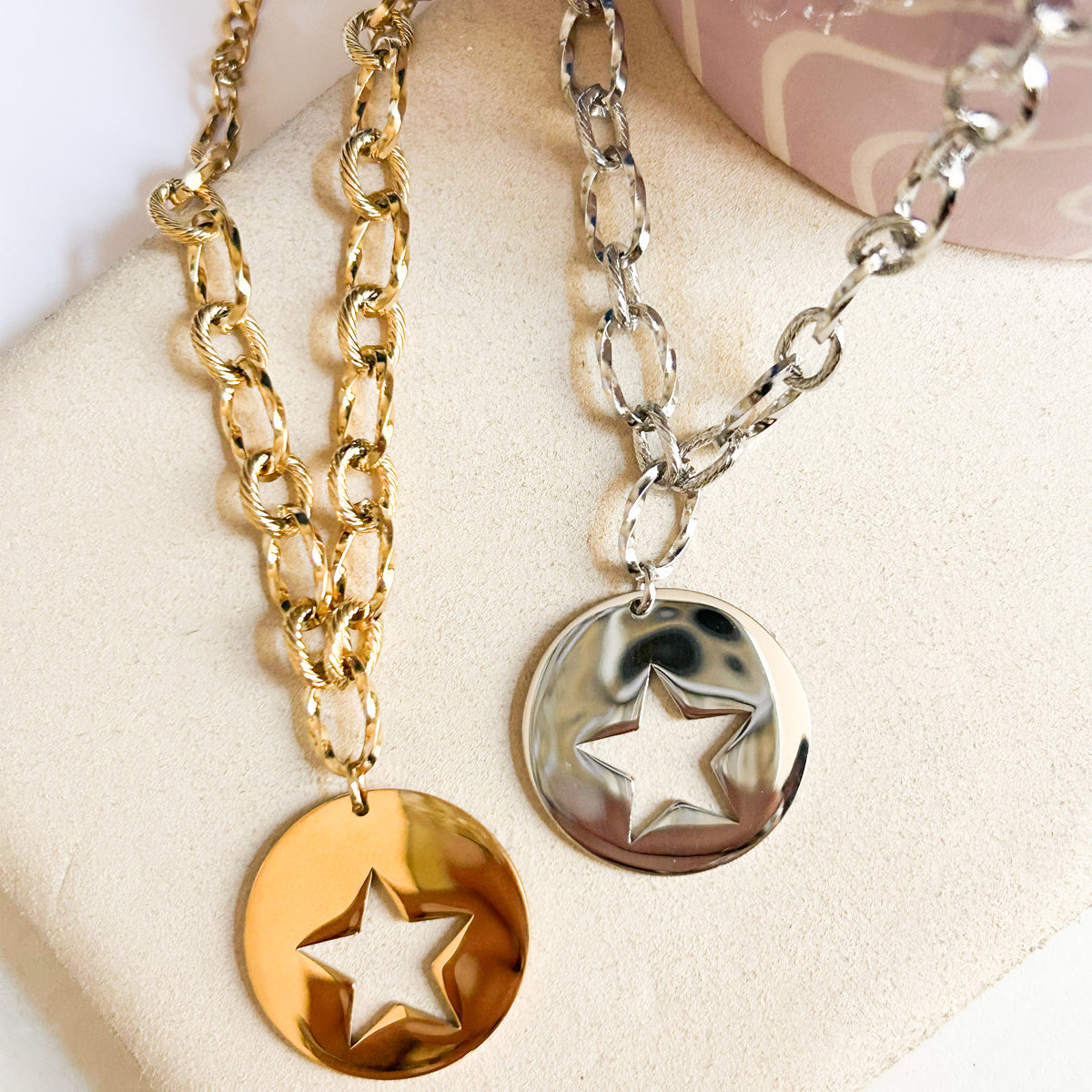 Collier Shine en acier inoxydable argenté – Lany-bijoux