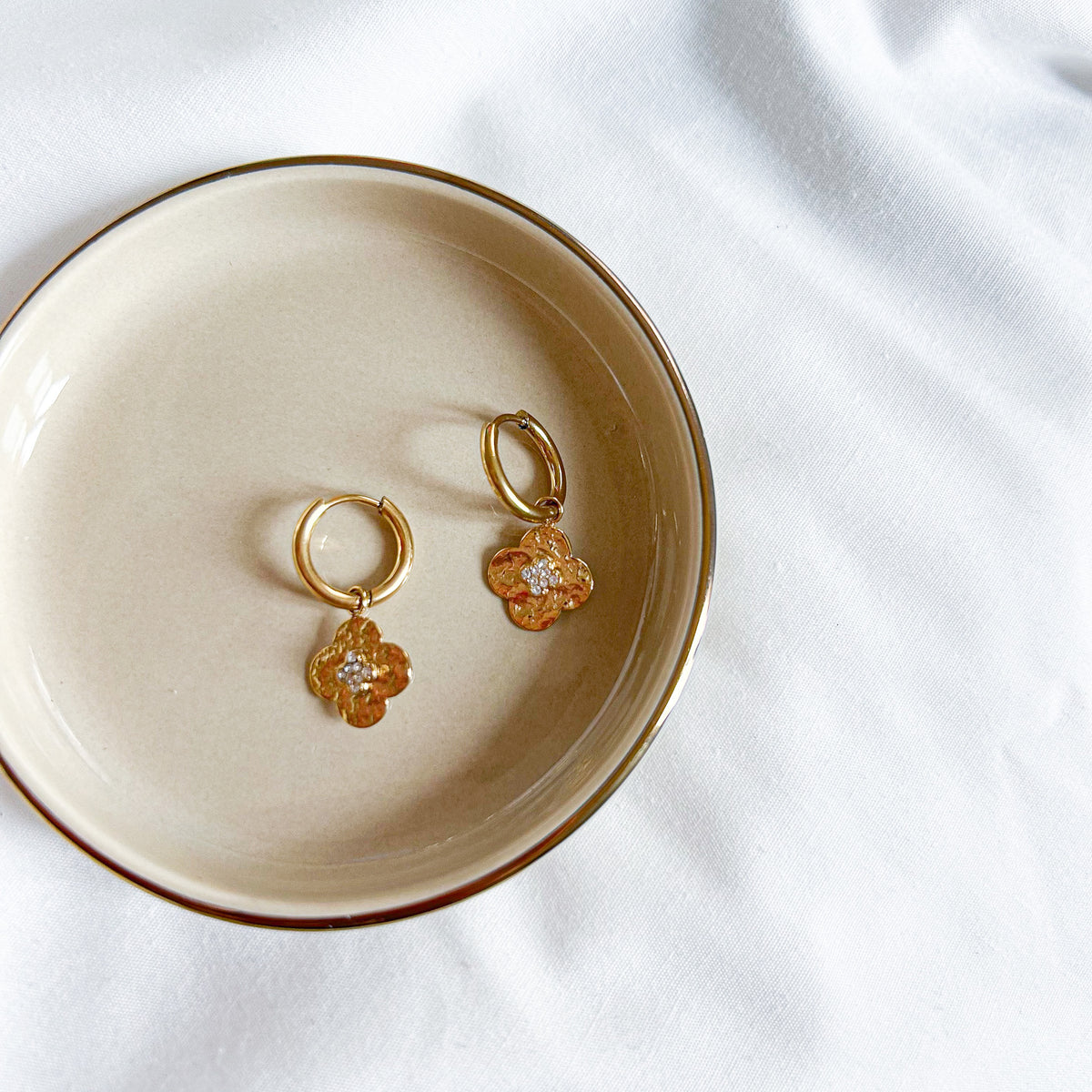 Boucles d'oreilles créoles Roxane en acier inoxydable – Lany-bijoux