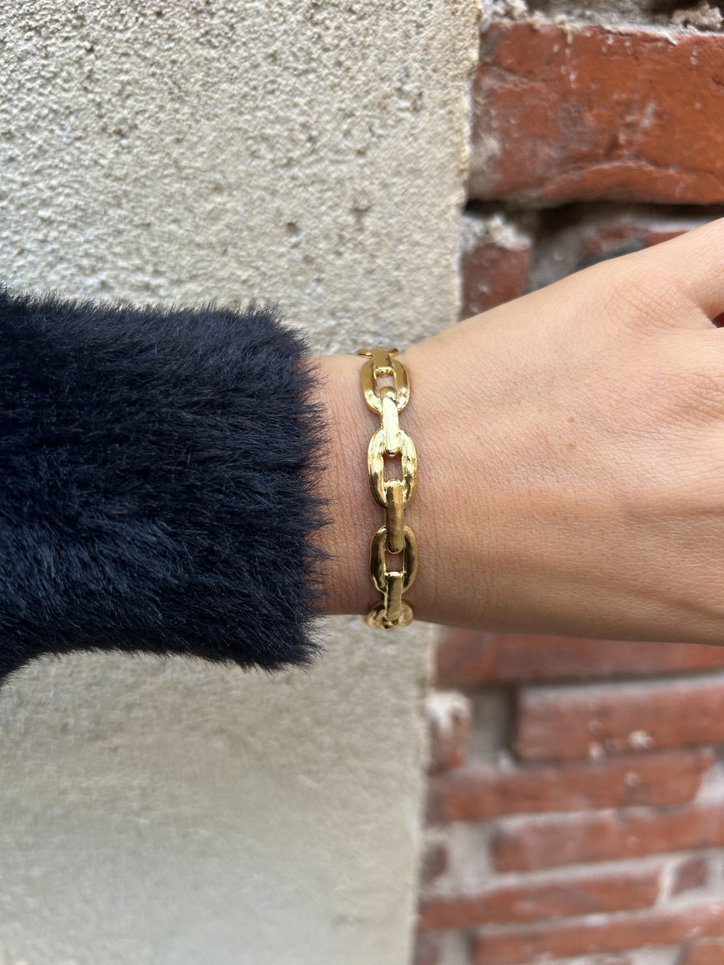 Bracelet demi-jonc Chloé en acier inoxydable – Lany-bijoux