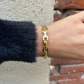 Bracelet demi-jonc Chloé en acier inoxydable – Lany-bijoux
