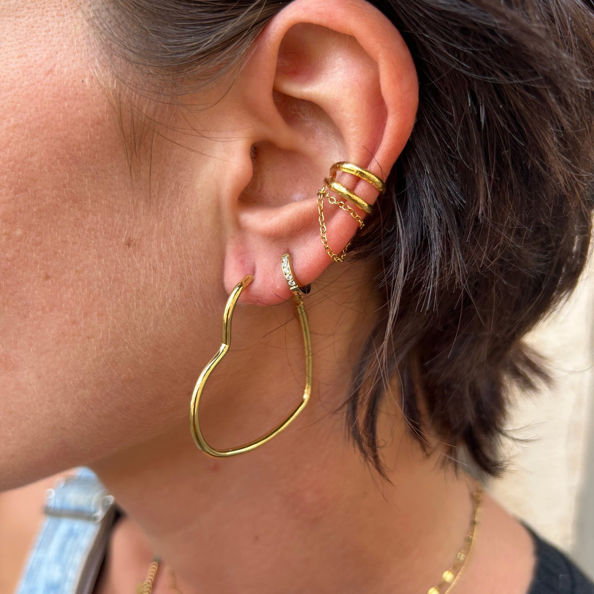 Ear cuff Léo en acier inoxydable – Lany-bijoux