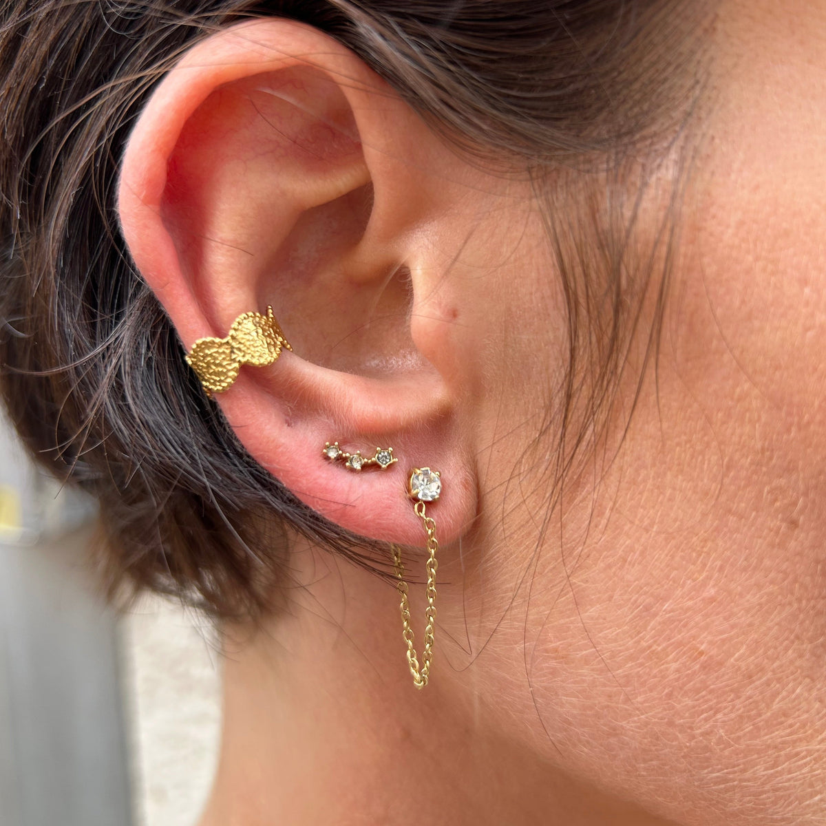 Ear cuff Sabrina en acier inoxydable – Lany-bijoux