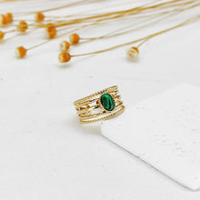 Charger l&#39;image dans la galerie, Bague Amandine malachite - Lany-bijoux
