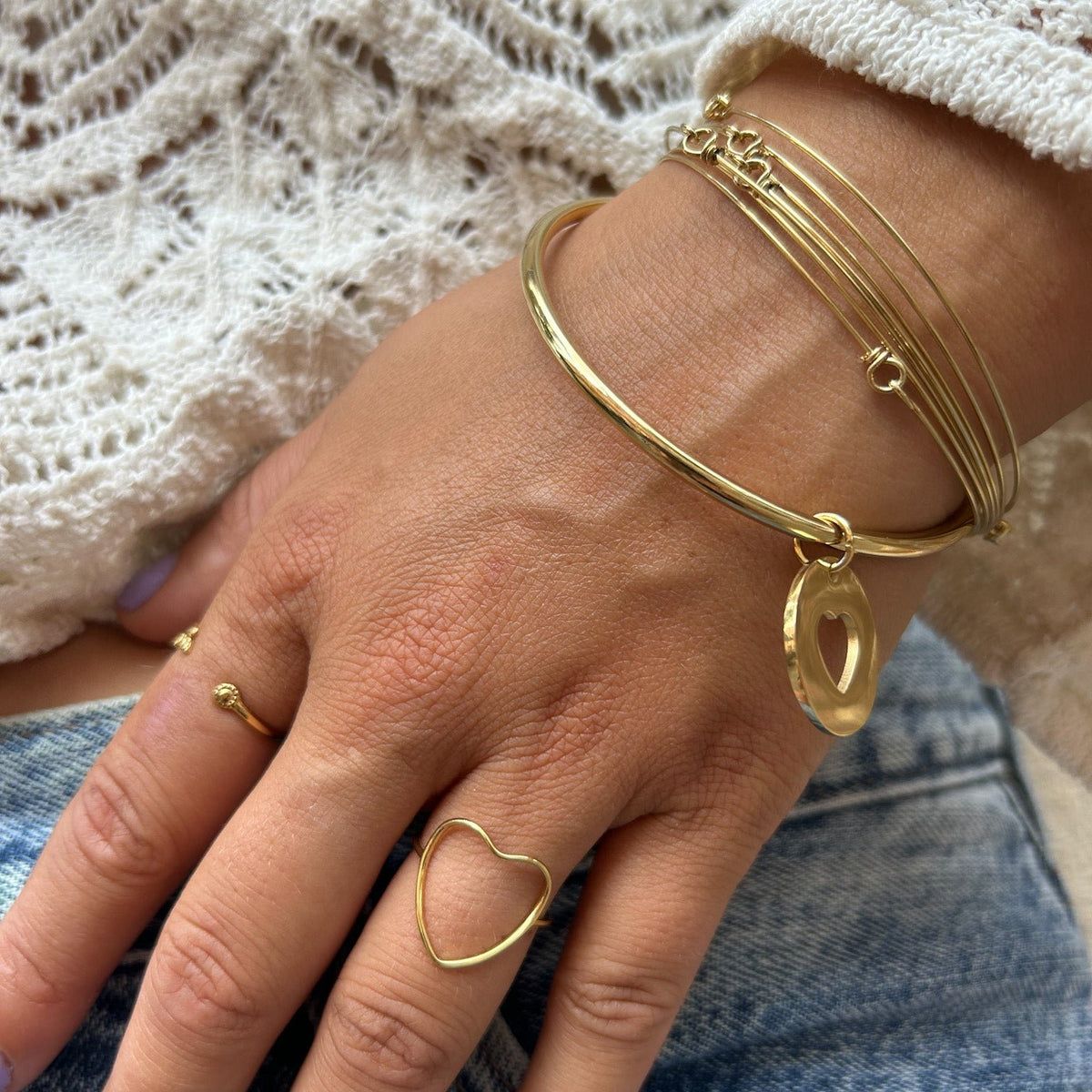 Jonc Dyna en acier inoxydable – Lany-bijoux