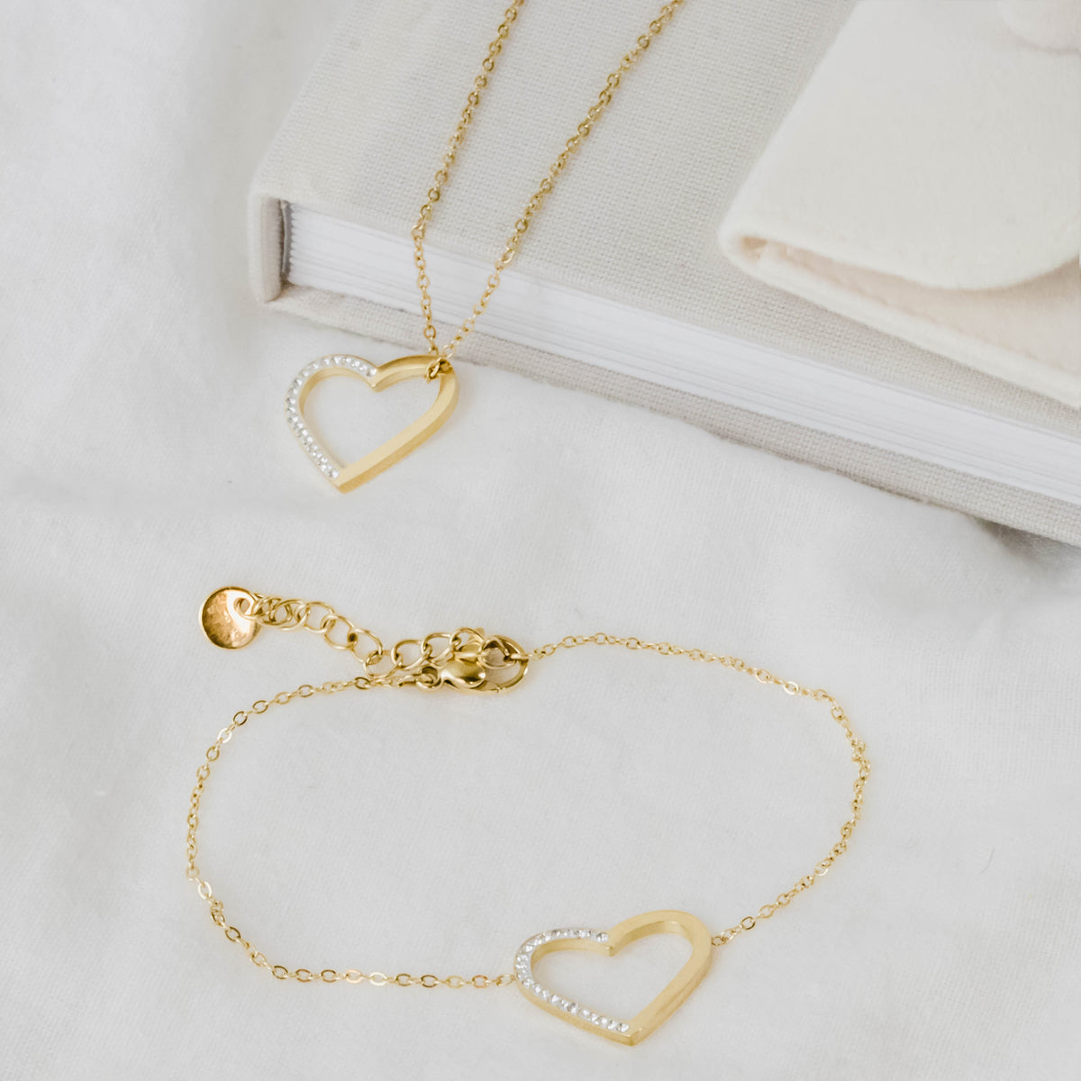 Parure bracelet et collier Joya en acier inoxydable – Lany-bijoux