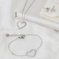 Parure Joya 3 pièces en acier inoxydable argenté – Lany-bijoux