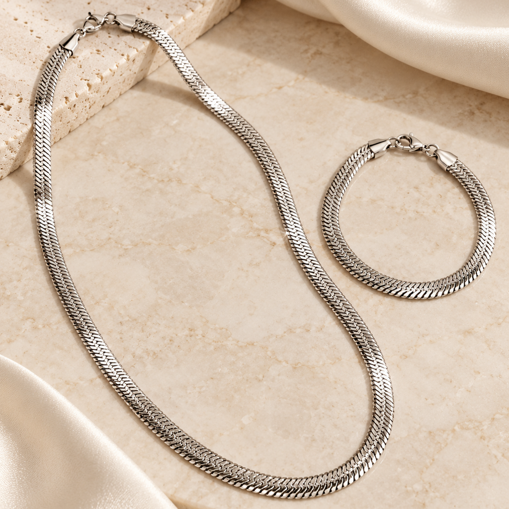 parure_collier_bracelet_maille_serpentine