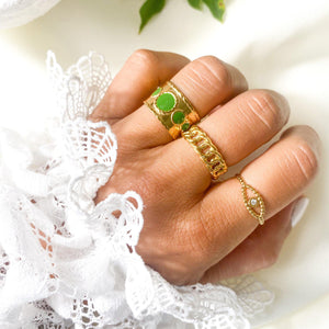 Bague Anae verte-Lany-bijoux