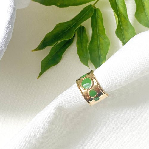Bague Anae verte-Lany-bijoux