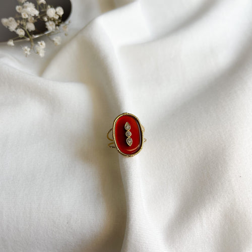 Bague Iris brique-Bagues-Lany-bijoux