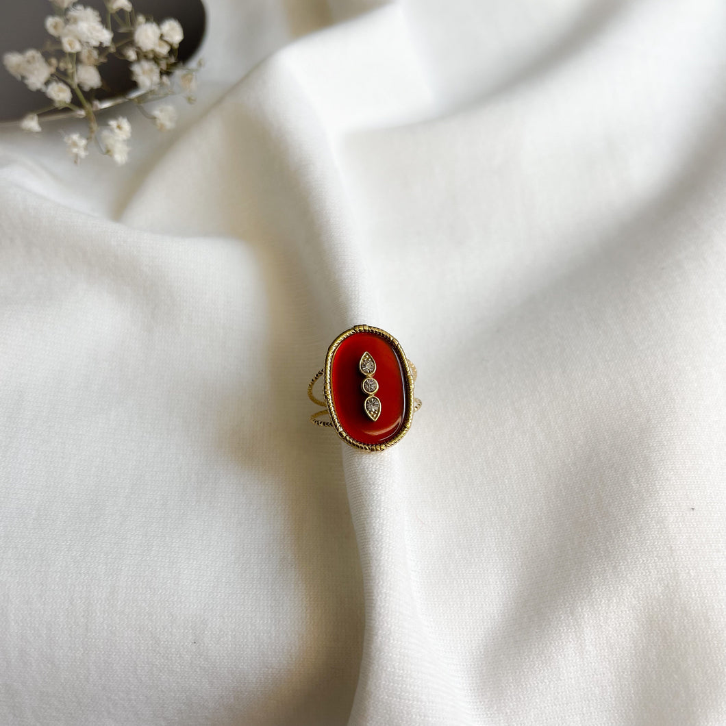 Bague Iris brique-Bagues-Lany-bijoux